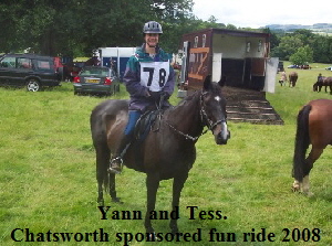 Yann and Tess. 
Chatsworth sponsored fun ride 2008